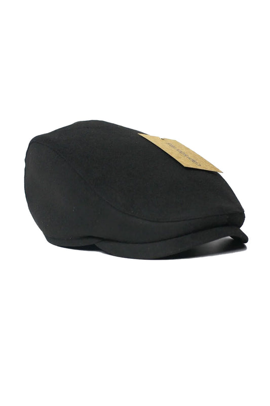 Siyah Yün Kasket Şapka