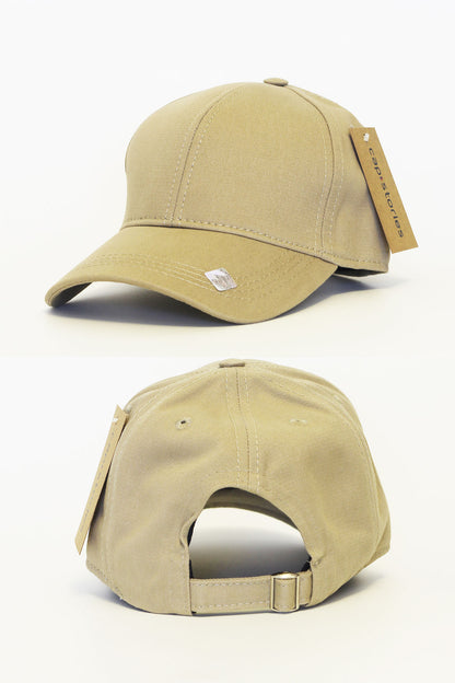 Beige Sports Cotton All Seasons Cap